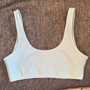 TNA Blue Ribbed Bralette